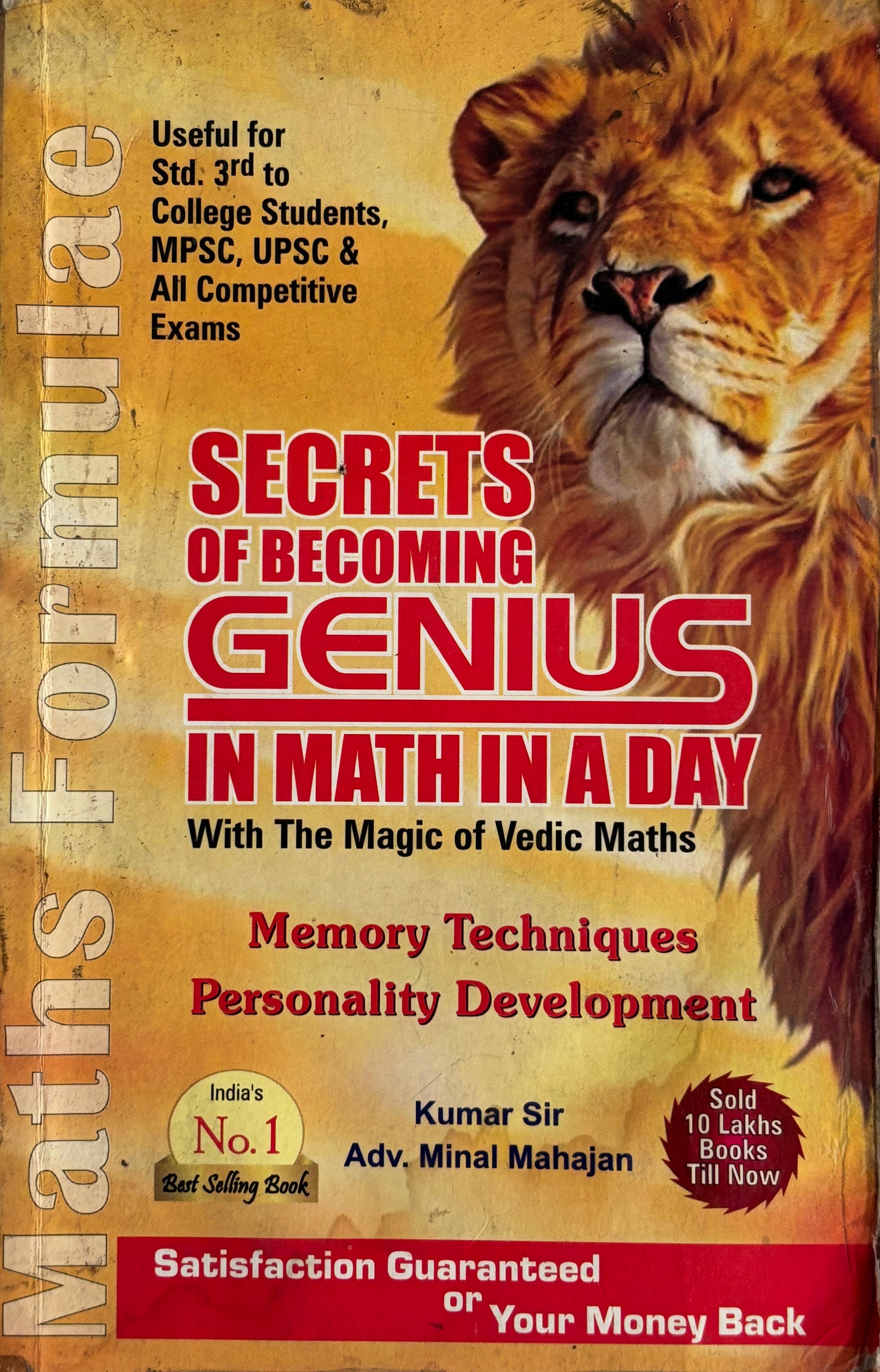 SECRETS OF BECOMING GENIUS IN MATH IN A DAY